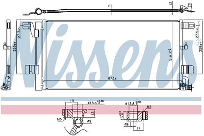 Nissens Aircon Condenser 940752