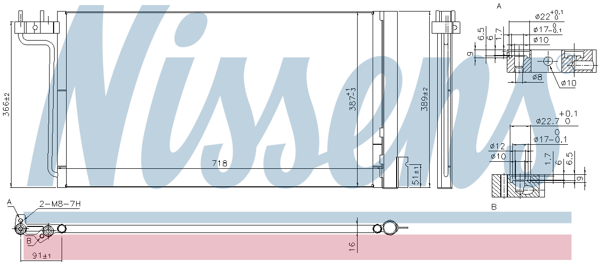 Nissens Aircon Condenser 940765