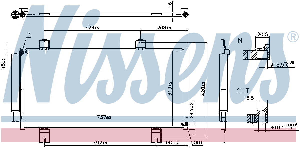 Nissens Aircon Condenser 941039