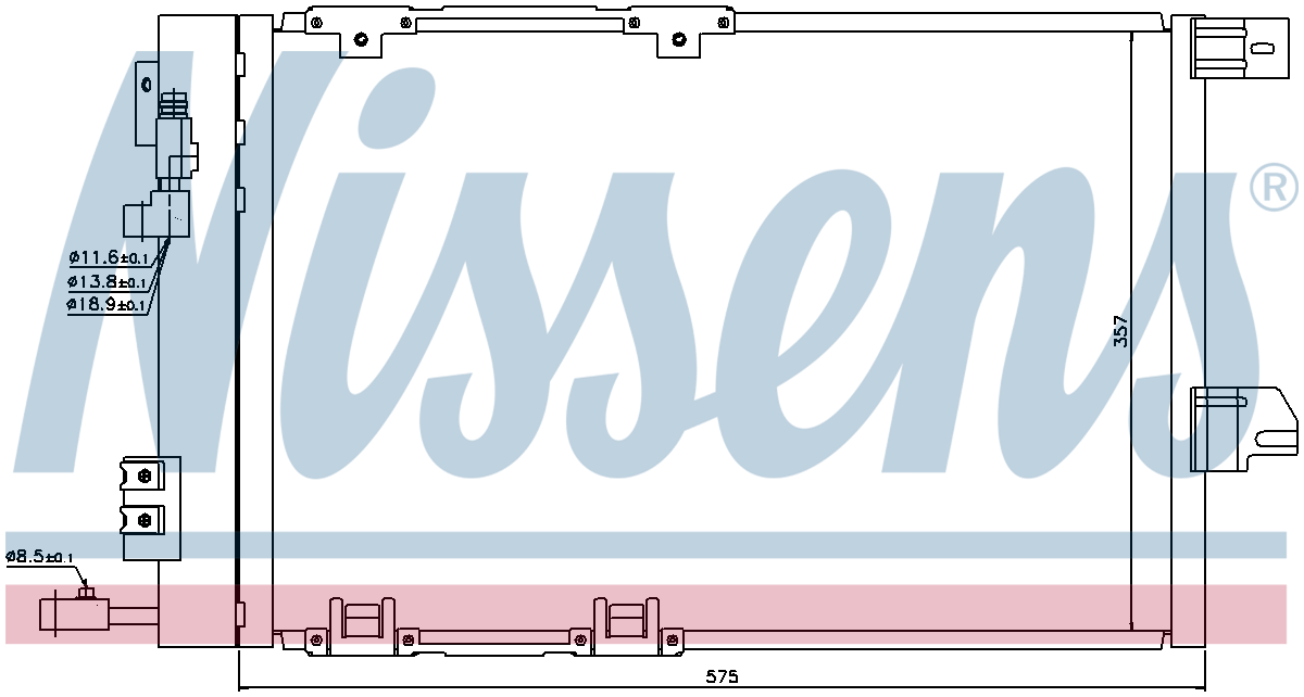 Nissens Aircon Condenser 94384