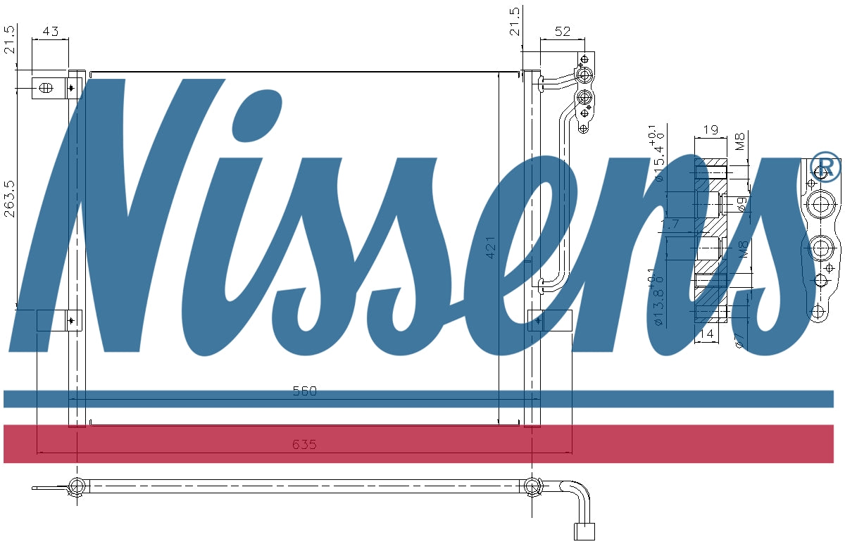 NISSENS Aircon Condenser 94431