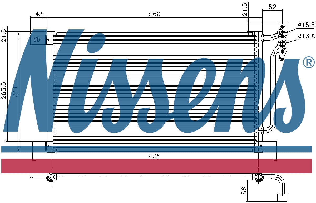 NISSENS Aircon Condenser 94527