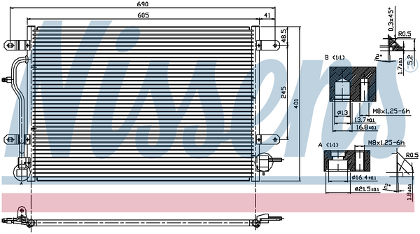 Nissens Aircon Condenser 94583