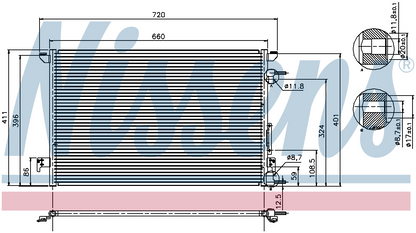 Nissens Aircon Condenser 94597