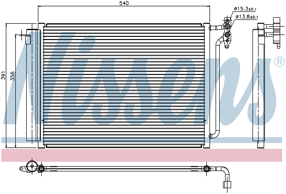Nissens Aircon Condenser 94605