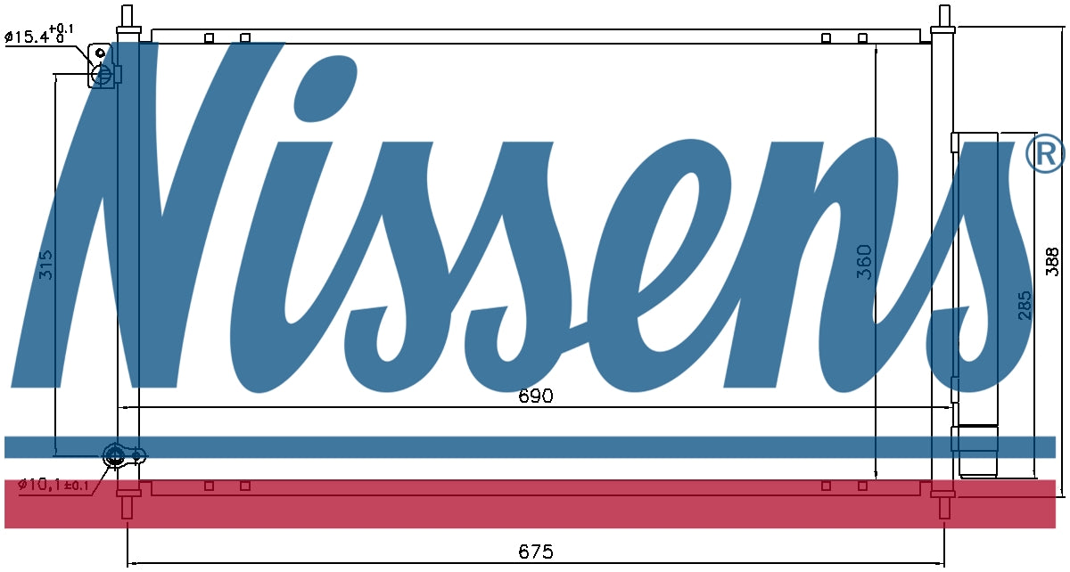 NISSENS Aircon Condenser 94732