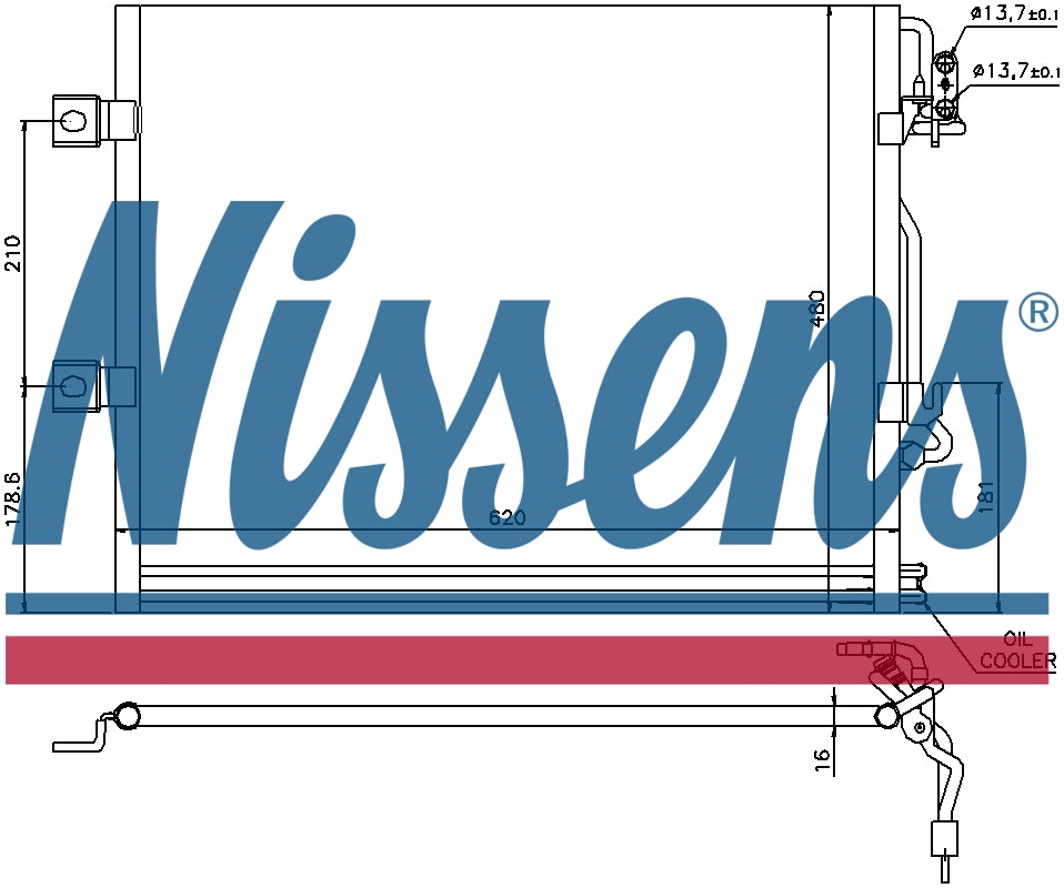 NISSENS Aircon Condenser 94858