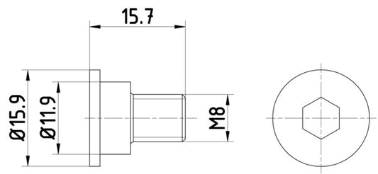 HELLA Bolt, brake disc PAG0003 8DZ355209-031