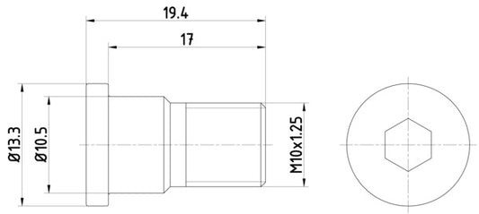 HELLA Bolt, brake disc PAG0007 8DZ355209-071