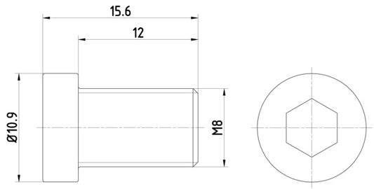 HELLA Bolt, brake disc PAG0009 8DZ355209-091