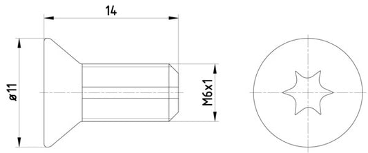 HELLA Bolt, brake disc PAG0012 8DZ355209-121