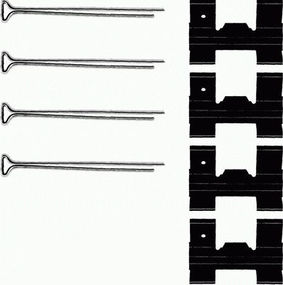 HELLA Accessory Kit, disc brake pad - K0207 8DZ355206-511