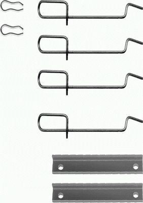 HELLA Accessory Kit, disc brake pad - K0220 - for e.g. ALPINE / CITROEN / PEUGEOT 8DZ355203-471