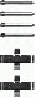 HELLA Accessory Kit, disc brake pad 8DZ355207-381