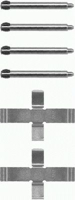 HELLA Accessory Kit, disc brake pad - K0009 - for e.g. MERCEDES-BENZ 8DZ355202-171