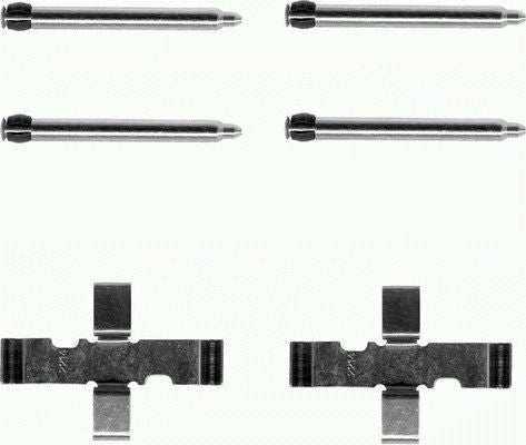 HELLA Accessory Kit, disc brake pad - K0034 - for e.g. FORD / KIA 8DZ355202-281