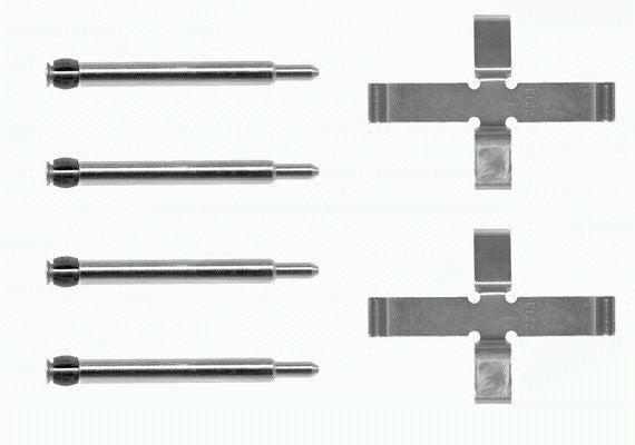 HELLA Accessory Kit, disc brake pad - K0215 - for e.g. VOLVO 8DZ355203-461