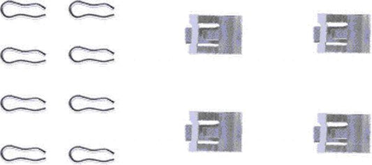 HELLA Accessory Kit, disc brake pad - K0015 - for e.g. ABARTH / ALFA ROMEO / AUTOBIANC 8DZ355202-201