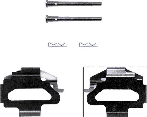 HELLA Accessory Kit, disc brake pad - K0052 - for e.g. CITROEN / FIAT / FORD / PEUGEOT 8DZ355202-381