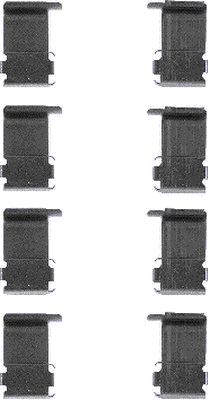 HELLA Accessory Kit, disc brake pad - K0067 - for e.g. DAIHATSU / MITSUBISHI / PERODUA 8DZ355202-441