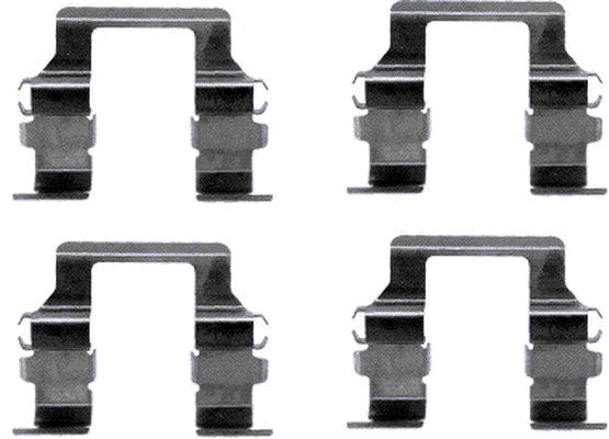 HELLA Accessory Kit, disc brake pad - K0425 - for e.g. ACURA / HONDA / MITSUBISHI 8DZ355204-991