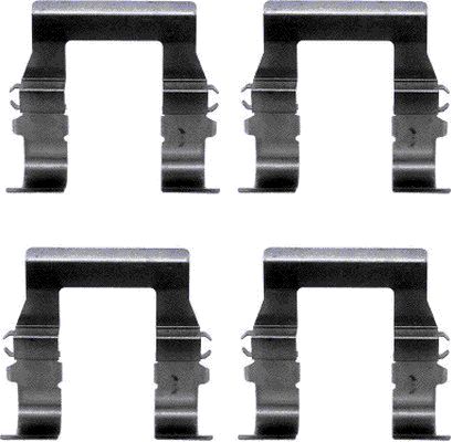 HELLA Accessory Kit, disc brake pad - K0084 - for e.g. CITROEN / MITSUBISHI / PEUGEOT 8DZ355202-551
