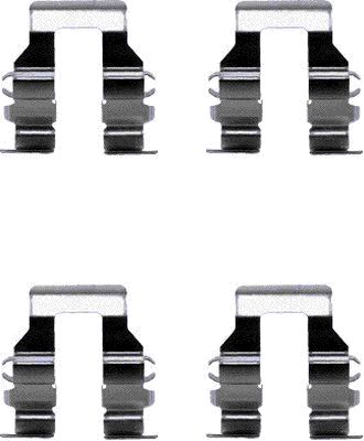 HELLA Accessory Kit, disc brake pad - K0427 - for e.g. MITSUBISHI 8DZ355205-001