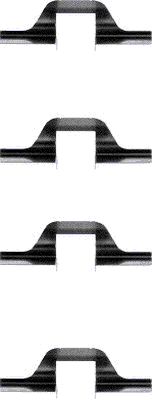 HELLA Accessory Kit, disc brake pad - K0129 - for e.g. SEAT / VOLKSWAGEN 8DZ355202-881