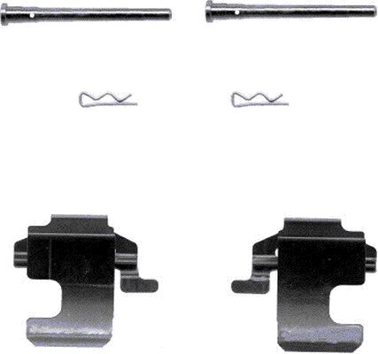 HELLA Accessory Kit, disc brake pad - K0139 - for e.g. FIAT / FORD / LANCIA / ZASTAVA 8DZ355202-961