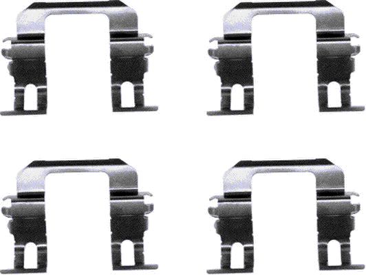 HELLA Accessory Kit, disc brake pad - K0141 - for e.g. ACURA / CHEVROLET / HOLDEN / IS 8DZ355202-981