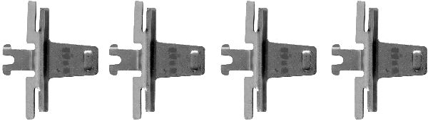 HELLA Accessory Kit, disc brake pad - K0004 - for e.g. CHEVROLET / DAEWOO / HOLDEN 8DZ355202-151