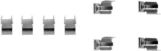 HELLA Accessory Kit, disc brake pad - K0019 - for e.g. BERTONE / DAIHATSU 8DZ355202-211