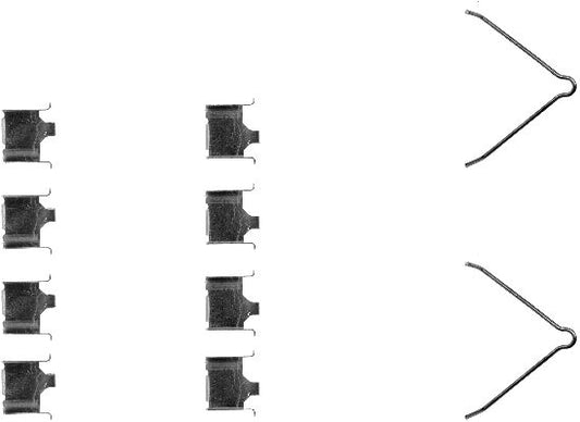 HELLA Accessory Kit, disc brake pad - K0068 - for e.g. MAZDA 8DZ355202-451