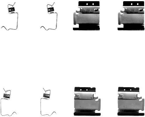 HELLA Accessory Kit, disc brake pad - K0101 - for e.g. ABARTH / ALFA ROMEO / CHRYSLER  8DZ355202-661