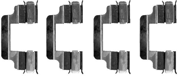 HELLA Accessory Kit, disc brake pad - K0109 - for e.g. LANCIA / MERCEDES-BENZ / PEUGEO 8DZ355202-701