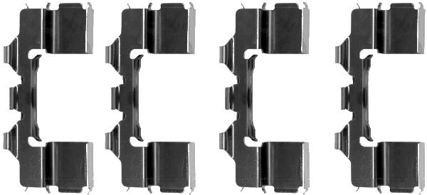 HELLA Accessory Kit, disc brake pad - K0036 - for e.g. FORD / NISSAN / SUBARU 8DZ355202-301