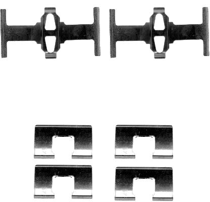 HELLA Accessory Kit, disc brake pad - K0088 - for e.g. HONDA 8DZ355202-571
