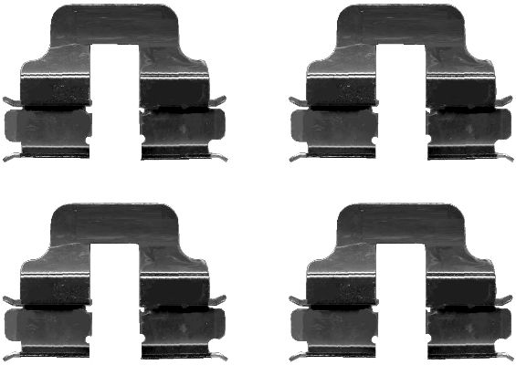 HELLA Accessory Kit, disc brake pad - K0120 - for e.g. MERCEDES-BENZ 8DZ355202-801