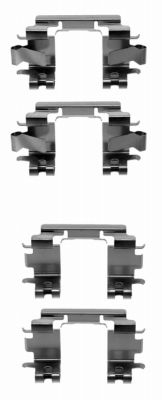 HELLA Accessory Kit, disc brake pad - K0124 - for e.g. HONDA 8DZ355202-831