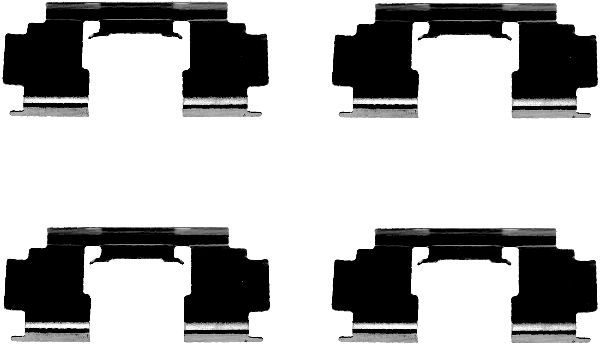HELLA Accessory Kit, disc brake pad - K0142 - for e.g. ACURA / HONDA / MG / ROVER / TA 8DZ355202-991