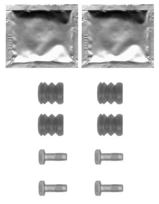 HELLA Accessory Kit, brake caliper - K0394 - for e.g. ABARTH / AC / ALFA ROMEO / AUDI  8DZ355201-581