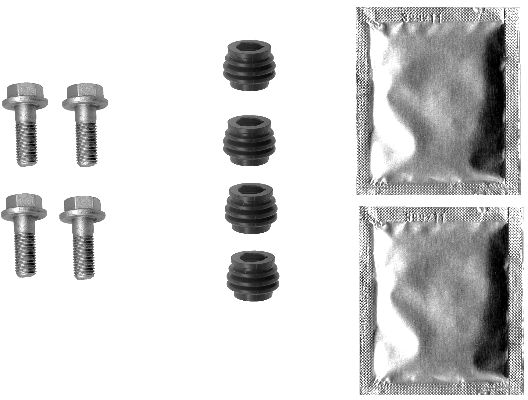 HELLA Accessory Kit, brake caliper - K0396 - for e.g. ACURA / HONDA / MG / ROVER / TOY 8DZ355201-601