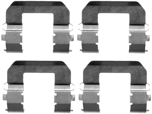 HELLA Accessory Kit, disc brake pad - K0152 - for e.g. HYUNDAI / KIA 8DZ355203-091