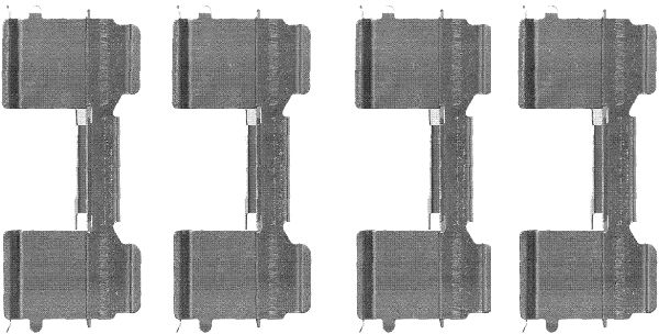 HELLA Accessory Kit, disc brake pad - K0431 - for e.g. CITROEN / FIAT / PEUGEOT 8DZ355205-041