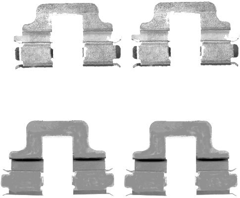 HELLA Accessory Kit, disc brake pad - K0185 - for e.g. FORD / LAND ROVER / VOLVO / VOL 8DZ355203-331