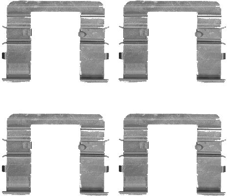 HELLA Accessory Kit, disc brake pad - K0433 - for e.g. KIA 8DZ355205-061