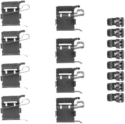 HELLA Accessory Kit, disc brake pad - K0190 - for e.g. DAIHATSU / LEXUS / MAZDA / SCIO 8DZ355203-381