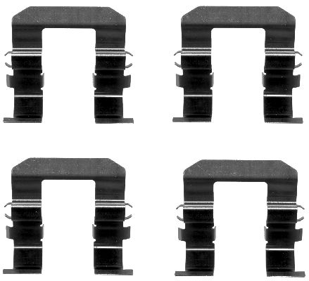 HELLA Accessory Kit, disc brake pad - K0177 - for e.g. CHEVROLET / DAEWOO / HAWTAI MOT 8DZ355203-251
