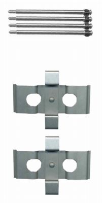 HELLA Accessory Kit, disc brake pad - K0221 - for e.g. MERCEDES-BENZ 8DZ355203-481