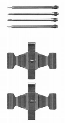 HELLA Accessory Kit, disc brake pad - K0291 - for e.g. MERCEDES-BENZ 8DZ355204-041